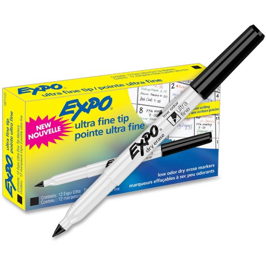 Picture of EXPO Low-Odor Dry-Erase Marker, Ultra-Fine Point, Black