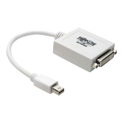 Picture of Tripp Lite 6in Mini DisplayPort to DVI Adapter Converter mDP to DVI-I M/F 6in - Video converter - DisplayPort - DVI - white