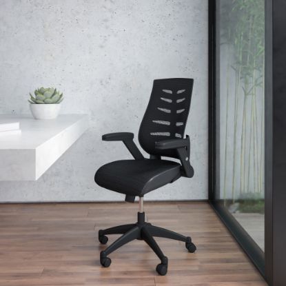 Picture of Flash Furniture Designer Ergonomic Mesh High-Back Swivel Chair, Black