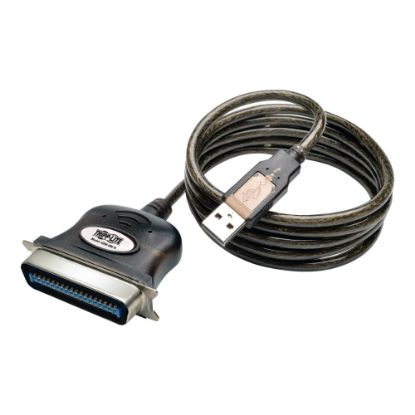 Picture of Tripp Lite 10ft USB to Parallel Printer Cable USB-A to Centronics 36-M/M 10ft - Parallel adapter - USB - IEEE 1284 - black