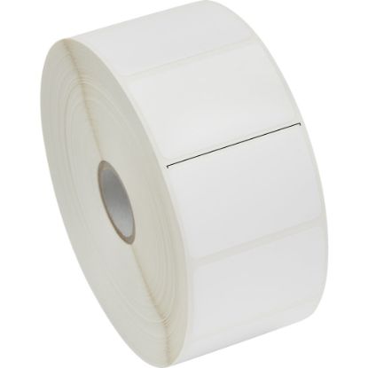 Picture of Zebra 8000D Barcode Label - 1 1/4in Height x 2in Width - Permanent Adhesive - Thermal Transfer - Paper - 1000 / Roll - 1000 / Roll - Adhesive