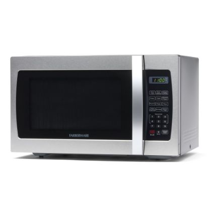 Picture of Farberware Professional 1.3 Cu Ft Countertop Microwave Oven, Stainless Steel/Black