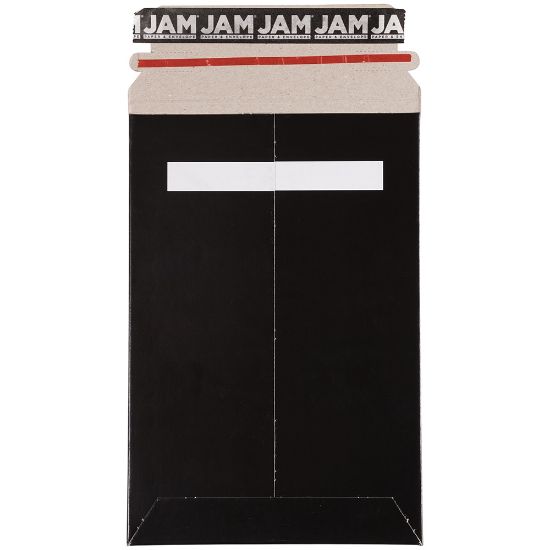 Picture of JAM Paper Photo Mailer Envelope, 6in x 9in, 100% Recycled, Black