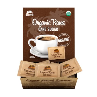 Picture of Organic Raw Cane Sugar Packets, Box Of 200 Packets