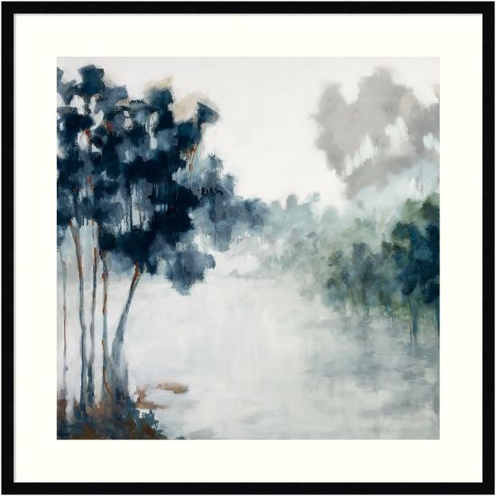 Picture of Amanti Art Soft Winter Light And Trees by Jacqueline Ellens Wood Framed Wall Art Print, 33inW x 33inH, Black