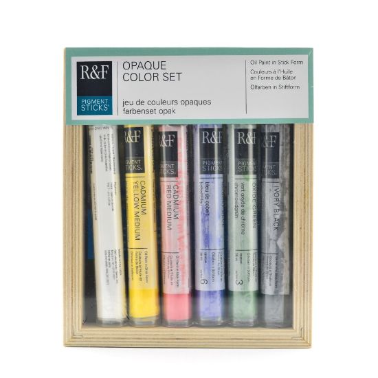 Picture of R & F Handmade Paints Pigment Stick Set, Opaque, 38 mL, Set Of 6