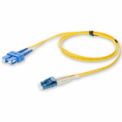 Picture of AddOn 7m LC to SC OS1 Yellow Patch Cable - Patch cable - LC/UPC single-mode (M) to SC/UPC single-mode (M) - 7 m - fiber optic - duplex - 9 / 125 micron - OS1 - halogen-free - yellow