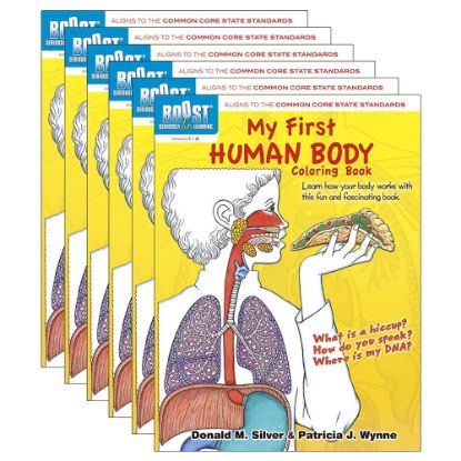 Picture of Dover Publications BOOST Coloring Books, My First Human Body, Pack Of 6 Books