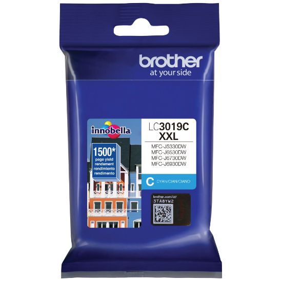 Picture of Brother LC3019I Cyan Extra-High-Yield Ink Cartridge, LC3019C