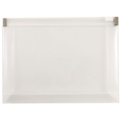 Picture of JAM Paper Plastic Envelopes, 4 1/2in x 6 1/2in, Clear, Pack Of 12