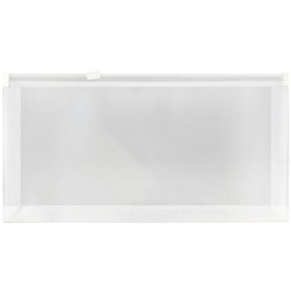 Picture of JAM Paper Plastic Envelopes, 4 3/4in x 9 1/2in, Clear, Pack Of 12