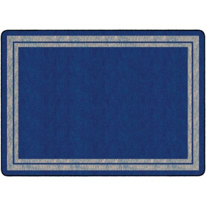 Picture of Flagship Carpets Double-Border Rug, Rectangle, 6ft x 8ft 4in, Blue Light