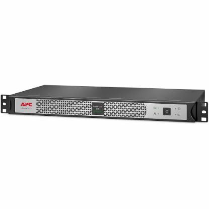 Picture of APC by Schneider Electric Smart-UPS 500VA Rack-mountable UPS - 1U Rack-mountable - AVR - 3 Hour Recharge - 2.70 Minute Stand-by - 120 V Input - 120 V AC Output - Sine Wave - Serial Port - 4 x NEMA 5-15R - 4 x Battery/Surge Outlet