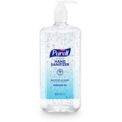 Picture of Purell Advanced Hand Sanitizer Refreshing Pump Bottle Gel, Clean Scent, 1 Liter