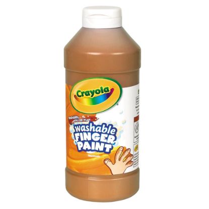 Picture of Crayola Washable Finger Paint, 16 Oz., Brown