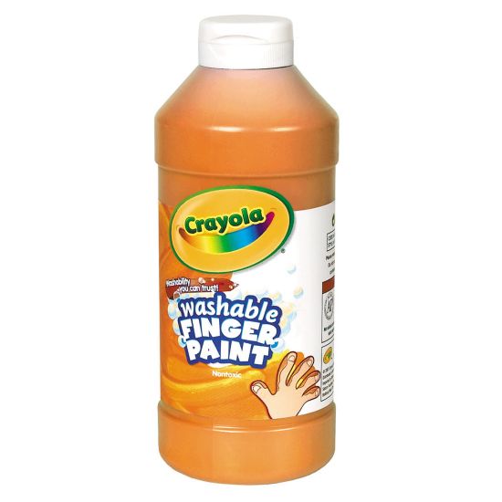 Picture of Crayola Washable Finger Paint, 16 Oz., Orange