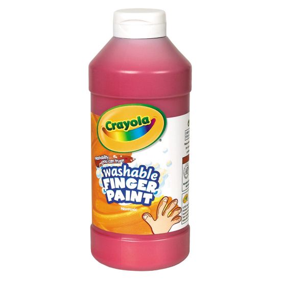 Picture of Crayola Washable Finger Paint, 16 Oz., Red