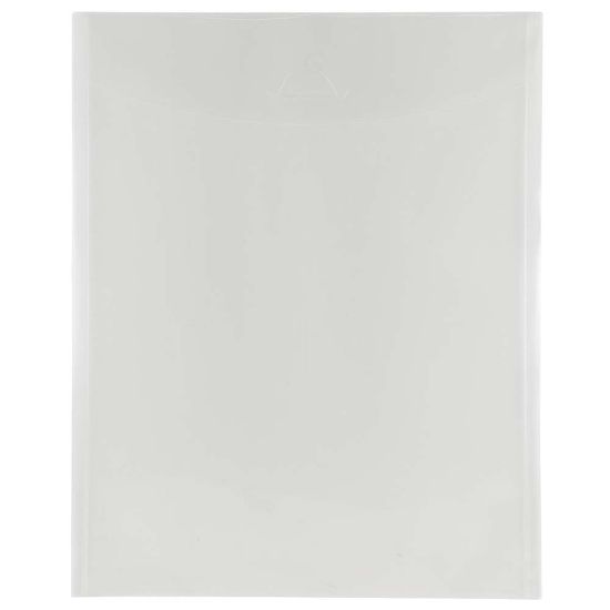 Picture of JAM Paper Plastic Envelopes, 11in x 14in, Clear, Pack Of 12