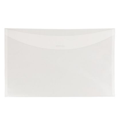 Picture of JAM Paper Plastic Envelopes, 6in x 9in, Clear, Pack Of 12