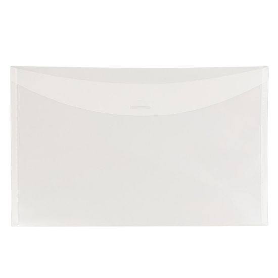 Picture of JAM Paper Plastic Envelopes, 6in x 9in, Clear, Pack Of 12