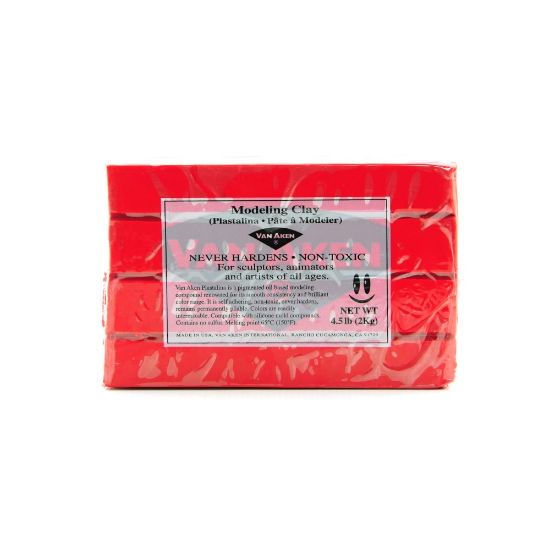 Picture of Van Aken Plastalina Modeling Clay, 4 1/2 Lb, Red