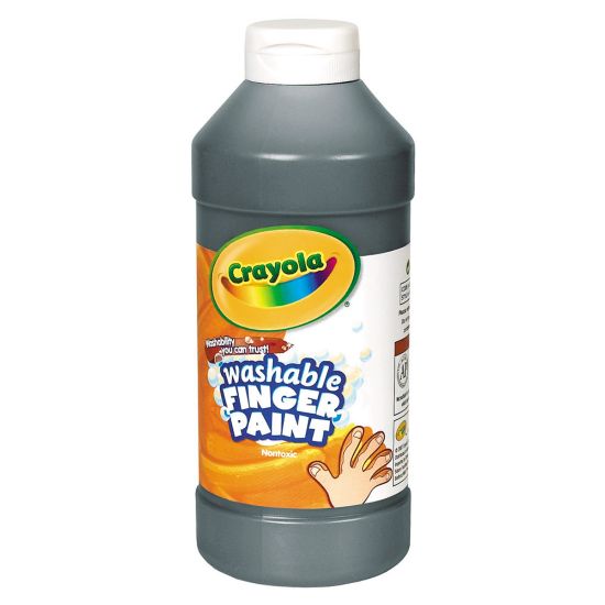 Picture of Crayola Washable Finger Paint, 16 Oz., Black