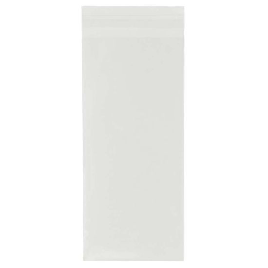 Picture of JAM Paper Self-Adhesive Cello Sleeve Envelopes, 4 1/4in x 9 3/4in, Clear, Pack Of 100