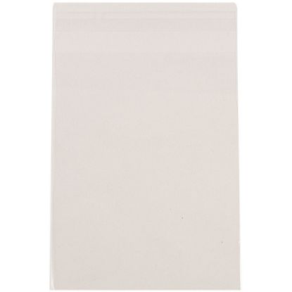 Picture of JAM Paper Self-Adhesive Cello Sleeve Envelopes, 4 5/8in x 5 7/8in, Clear, Pack Of 100