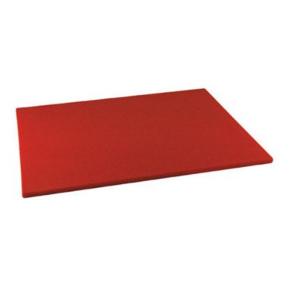 Picture of Winco Polyethylene Cutting Board, 1/2inH x 18inW x 24inD, Red