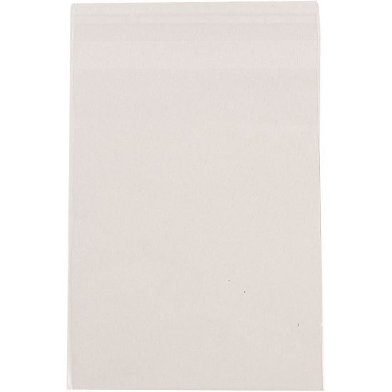 Picture of JAM Paper Self-Adhesive Cello Sleeve Envelopes, 4 15/16in x 6 9/16in, Clear, Pack Of 100