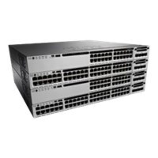 Picture of Cisco Stackable 24 10/100/1000 Ethernet UPOE Ports, with 1100WAC Power Supply - 24 Ports - 10/100/1000Base-T - 3 Layer Supported - 1U High - Rack-mountable - Lifetime Limited Warranty