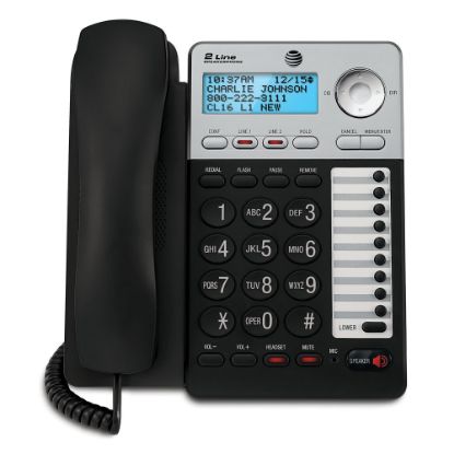 Picture of AT&T ML17929 2-Line Corded Phone with Caller ID/Call Waiting, Black