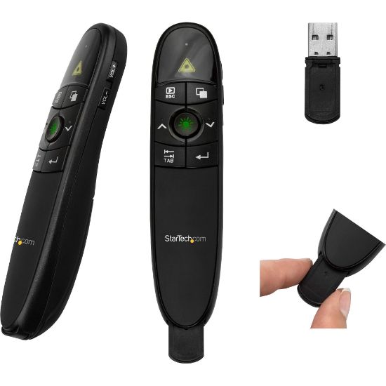 Picture of StarTech.com Wireless Presentation Remote with Green Laser Pointer - 90ft)