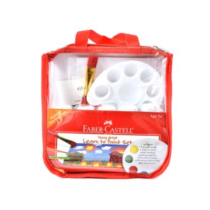 Picture of Faber-Castell Young Artist Learn To Paint Kit, Assorted Colors