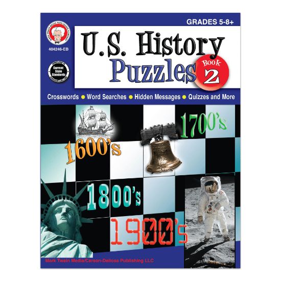 Picture of Mark Twain Media U.S. History Puzzles Book 2, Grades 5-8