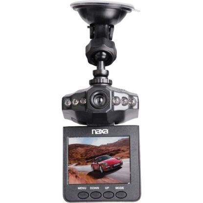 Picture of Naxa NCV-6001 Digital Camcorder - 2.5in LCD Screen - HD - 16:9 - AVI - HDMI - microSD - Memory Card - Dashboard Mount