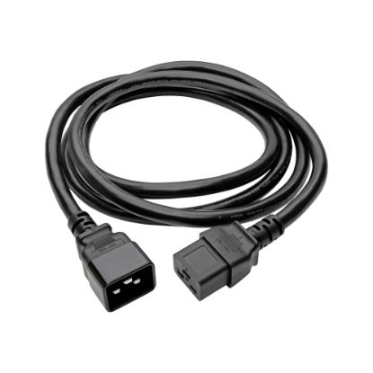 Picture of Eaton Tripp Lite Series Power Extension Cord, C19 to C20 - Heavy-Duty, 20A, 250V, 12 AWG, 10 ft. (3.05 m), Black - Power cable - IEC 60320 C20 to IEC 60320 C19 - AC 250 V - 10 ft - molded - black