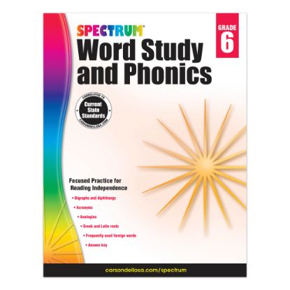 Picture of Carson-Dellosa Spectrum Word Study And Phonics Workbook, Grade 6