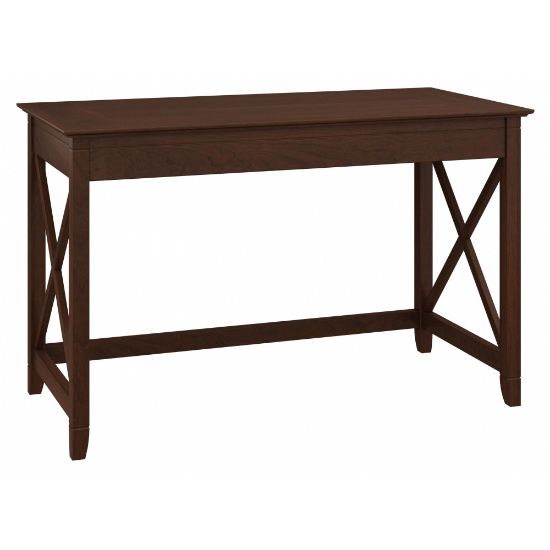 Picture of Bush Furniture Key West Writing Desk, 48inW, Bing Cherry, Standard Delivery