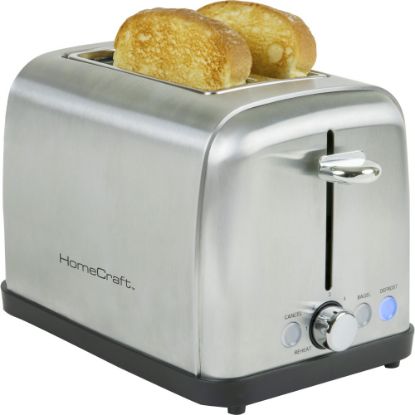 Picture of Nostalgia Electrics HomeCraft 2-Slice Extra-Wide Slot Toaster, Stainless Steel