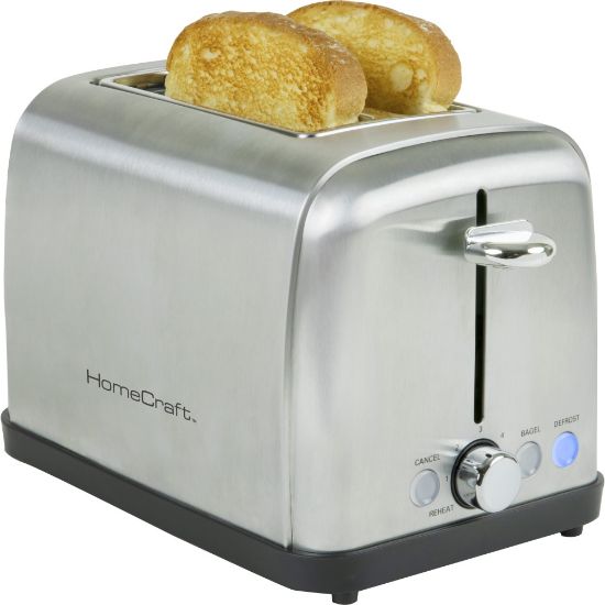 Picture of Nostalgia Electrics HomeCraft 2-Slice Extra-Wide Slot Toaster, Stainless Steel