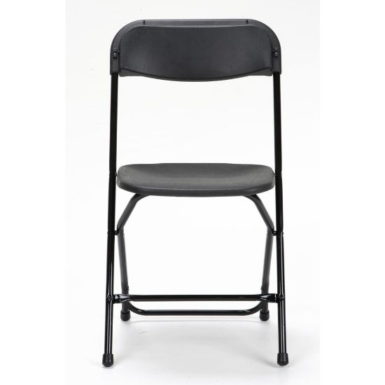 Picture of Cosco Classic Collection Resin Folding Chair, Black, Pack Of 8