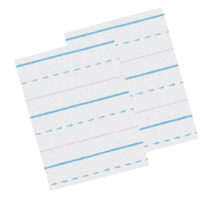 Picture of Pacon Zaner-Bloser Sulphite Handwriting Paper, 10-1/2in x 8in, White, 500 Sheets Per Pack, Set Of 2 Packs