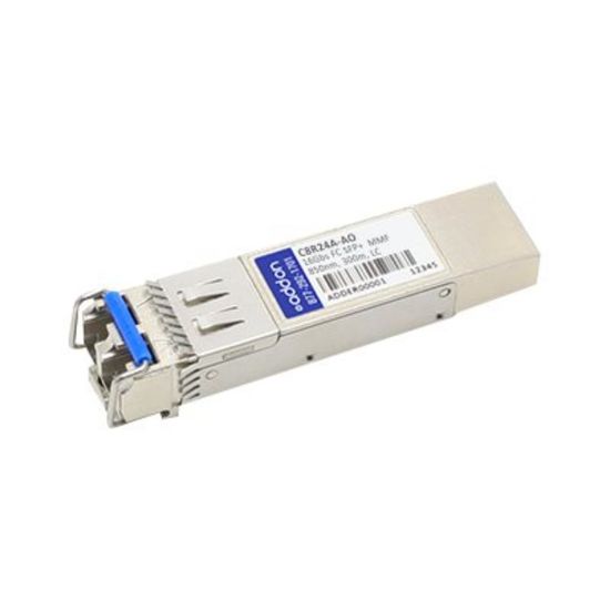 Picture of AddOn - SFP+ transceiver module (equivalent to: HP C8R24A) - 16Gb Fibre Channel (SW) - Fibre Channel - LC multi-mode - up to 984 ft - 850 nm - for HPE Modular Smart Array 2040, 2040 10Gb