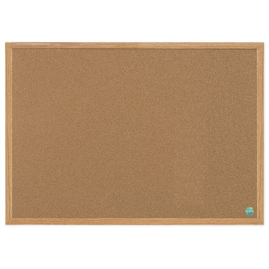 Picture of MasterVision Earth Cork Board, 24in x 36in, 60% Recycled, Wood Frame