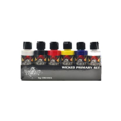 Picture of Createx Wicked Airbrush Color Set, Primary Set, 2 Oz