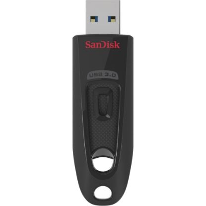 Picture of SanDisk Ultra USB 3.0 Flash Drive, 128GB, Black