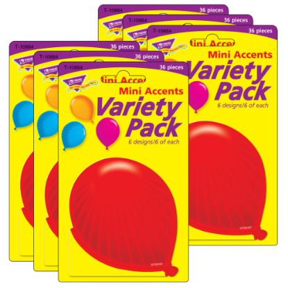 Picture of TREND Mini Accents, Party Balloons, 36 Accents Per Pack, Set Of 6 Packs