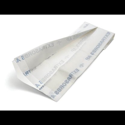 Picture of Medline Extrasorbs Air-Permeable Disposable Dry Pads, 30in x 36in, White, Bag Of 5 Dry Pads, Case Of 14 Bags