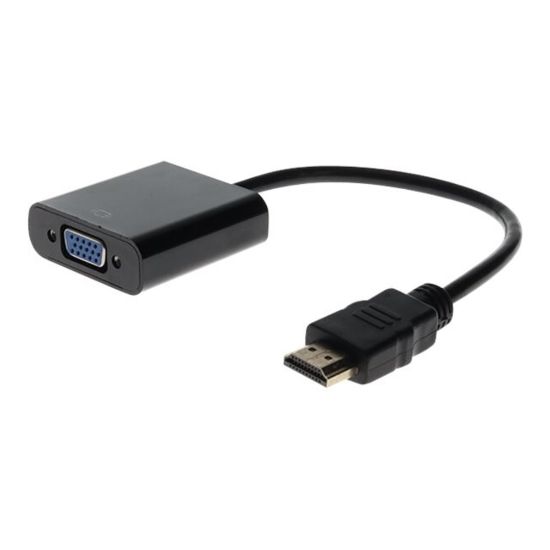 Picture of AddOn 8in HDMI to VGA Adapter Cable - Video converter - HDMI - VGA - black